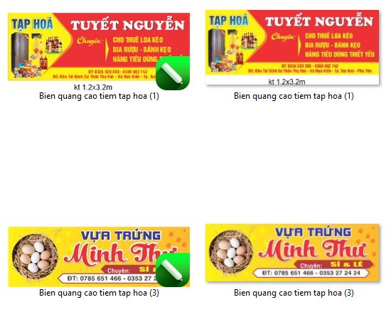 2+ Biển quảng cáo tiệm tạp hóa