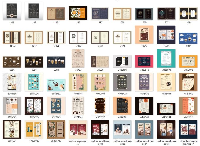 60-coffee-menu-file-vector