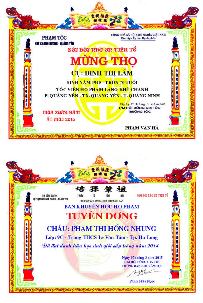 giay khen tuyen duong ho pham