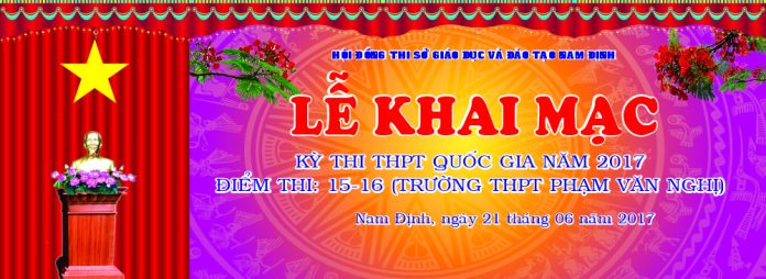 Maket le khai mac ky thi THPT Quoc Gia