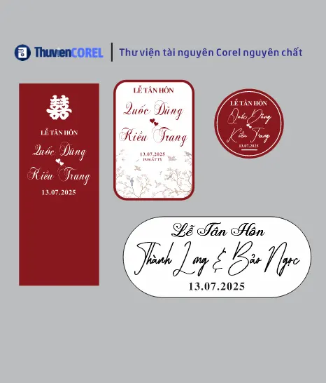Tải Mẫu Decor Bảng Tên Tiệc Cưới Đẹp Nhất – Chỉ Có Tại Thuviencorel.com