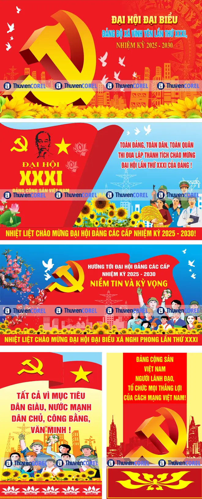 5 Phông Nền Đại Hội Đảng Các Cấp Đẹp