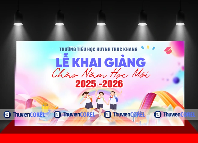 Market Khai Giảng Trường Tiểu Học – File Corel