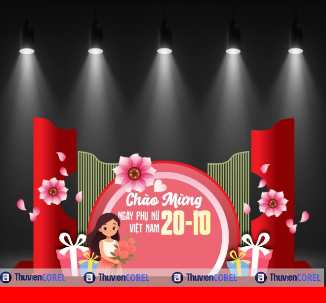 Backdrop gặp mặt Ngày Phụ Nữ Việt Nam – Không gian tôn vinh phái đẹp