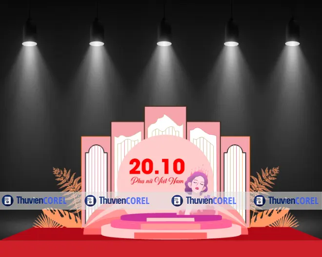 Decor sân khấu ngày Phụ Nữ Việt Nam 20/10 – không gian tôn vinh phái đẹp