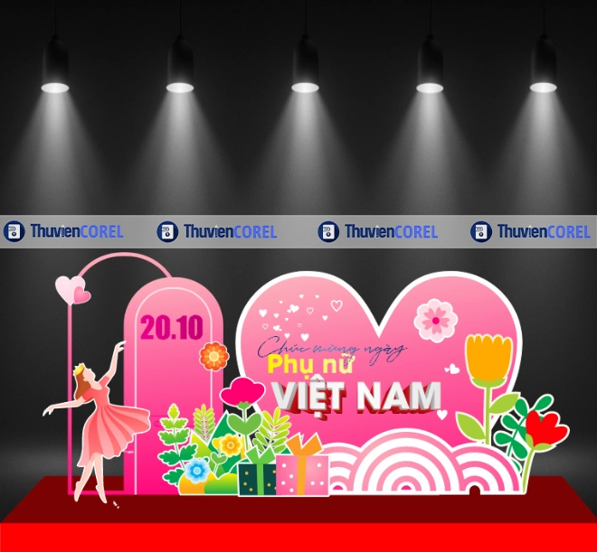 Decor trang trí 20/10 – Không gian rực rỡ tôn vinh phái đẹp