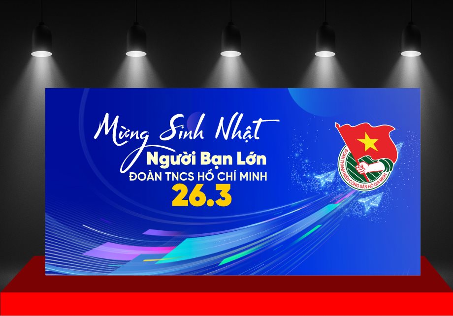 #8 Backdrop mừng sinh nhật Đoàn TNCS HCM