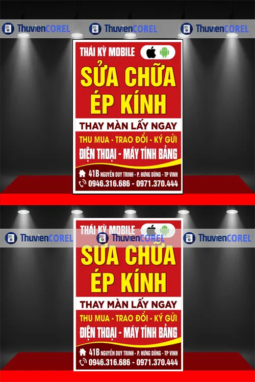 Mẫu Biển Quảng Cáo Shop Điện Thoại Đẹp Và Thu Hút