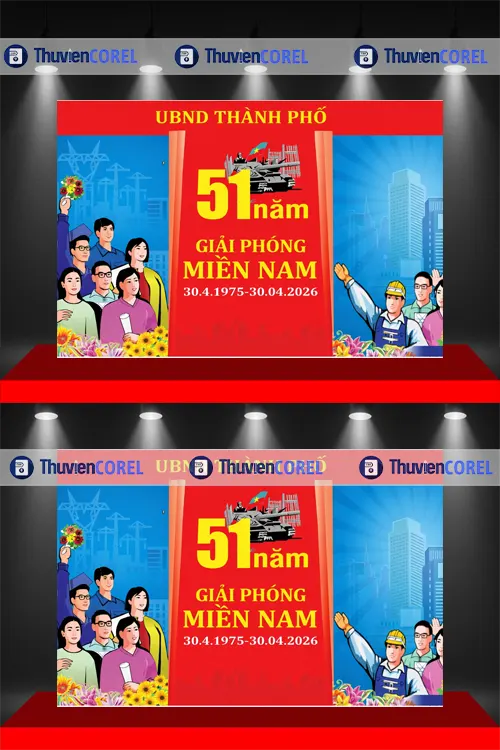 Mẫu Market Phông Nền 30/4 Đẹp & File Vector Chất Lượng